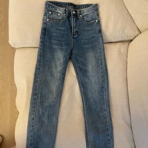 Straight leg jeans